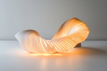Spiral LED light designed as a striking contemporary decorative piece