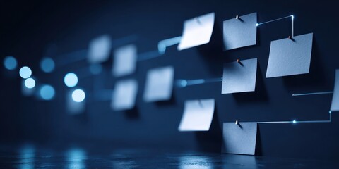 Analysis board where datum is aligned in a remote chain driving approval workflows and planning for a contract solution