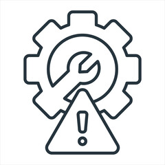 Defect Outline Icon Vector Illustration