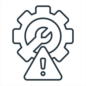 Defect Outline Icon Vector Illustration