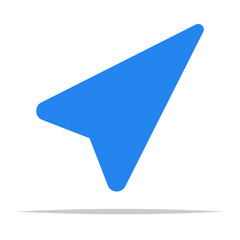 GPS navigation arrow symbol icon vector isolated illustration