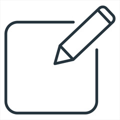 Edit Outline Icon Vector Illustration