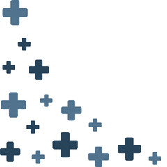 Medical Cross Pattern Corner