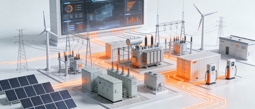 Smart Energy Grid System with Renewable Sources