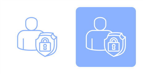Fototapeta premium Identity Line , Two-tone color and contrasting background icon illustration