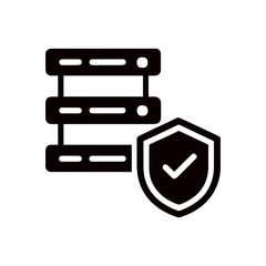 server with shield and checkmark for security