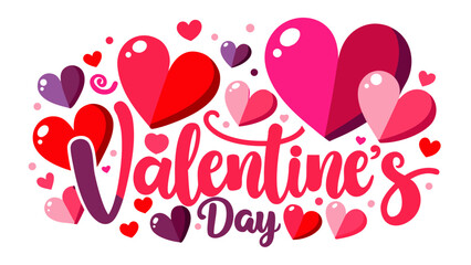 Celebrate valentine's day with hearts