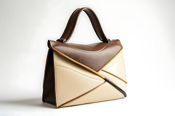 Fashionable designer bag with clean lines showcased as a modern accessory
