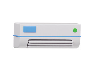 Air conditioner icon 3d render illustration