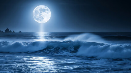 moon over water