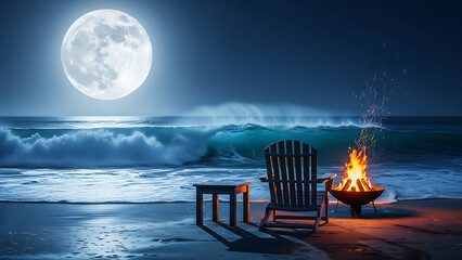 Silver Ripples on the Shore