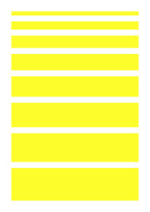 黄色の細い線と太い線･四角形の囲みのセット - アンダーライン･注意･重要ポイントの装飾素材集