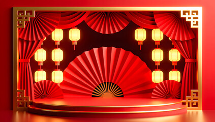 Lantern Festival Stage Lantern Creative Display