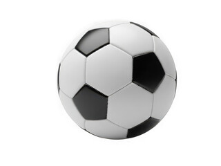 Fototapeta premium Classic black and white soccer ball isolated on white background isolated on transparent background