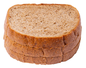 Isolated unleavened bread slices on a white background