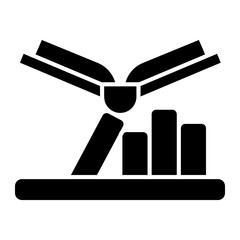 library bookshelf Solid icon © darwin