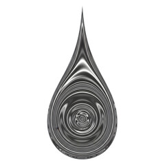 Abstract teardrop swirl rings
