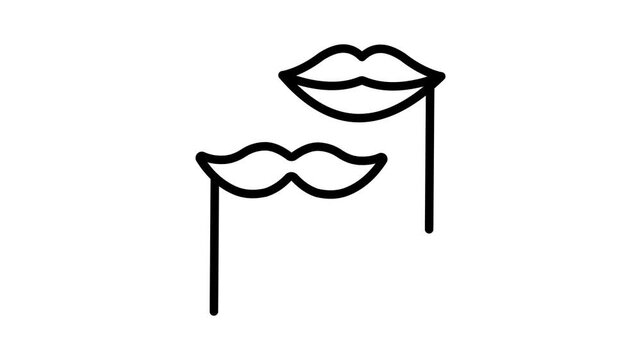 Grab this carefully designed lip mask animated icon up for premium use