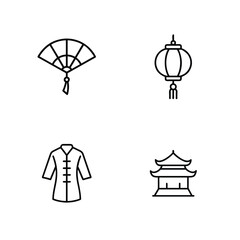 Simple Asian Culture Icons
