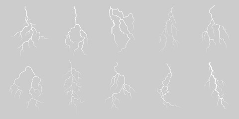Hand-drawn illustration of lightning