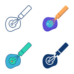 Nanorobot icon set