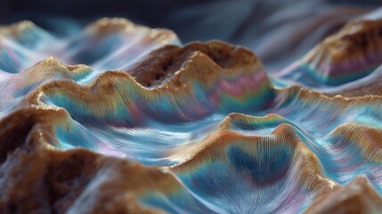 A spectrum-based heatmap displaying material stress levels across a surface, colors shifting from blue to red to indicate pressure distribution. cinematic color correction, natural uneven lighting