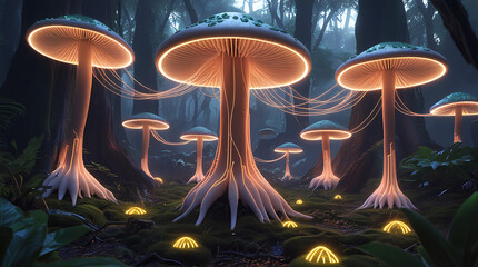 Enchanted forest glow