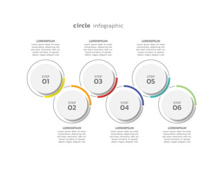 Vector infographic business template colorful design