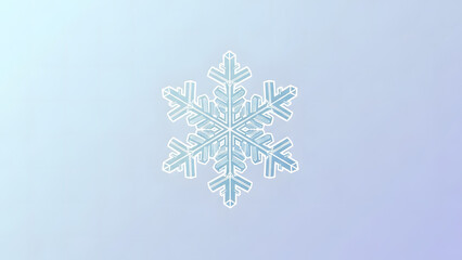 A delicate snowflake with intricate details, showcasing the beauty of winter