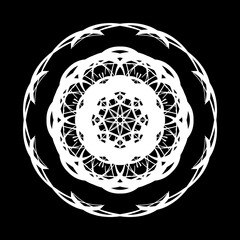 Decorative Abstract Mandala Design Element