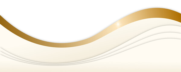 Abstract beige golden wave background