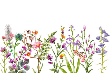 Flower watercolor frame for wedding, birthday, card, background, invitation, wallpaper, sticker, decoration etc.
