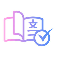 learning Line Gradient Icon