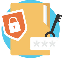 Secure document management with confidential data protection concept.