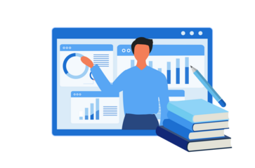 Online course and webinar. online education and studying, online lesson 