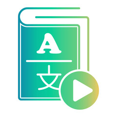 language class Gradient icon