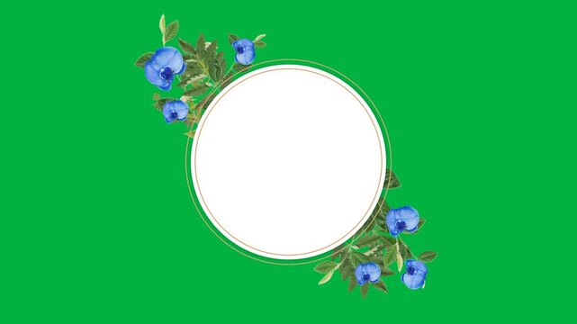 Floral Frame with copy space