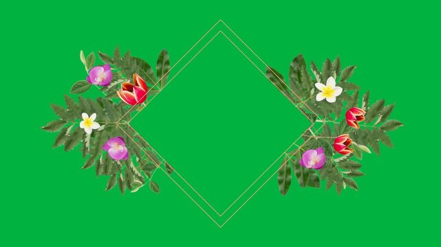Floral Frame with copy space