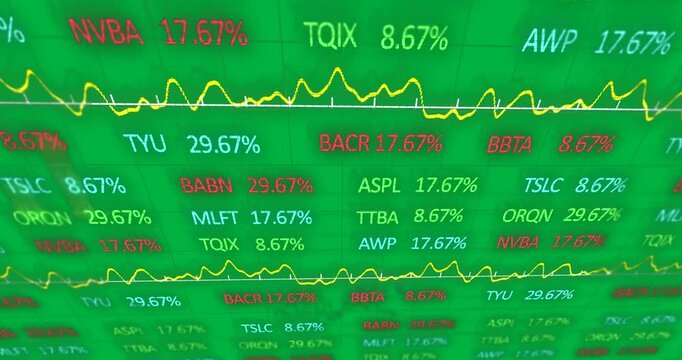 Stocks and Shares on alpha channel