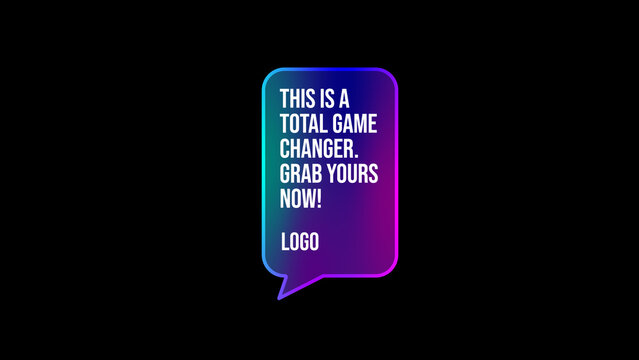 Gradient Speech Bubble 7