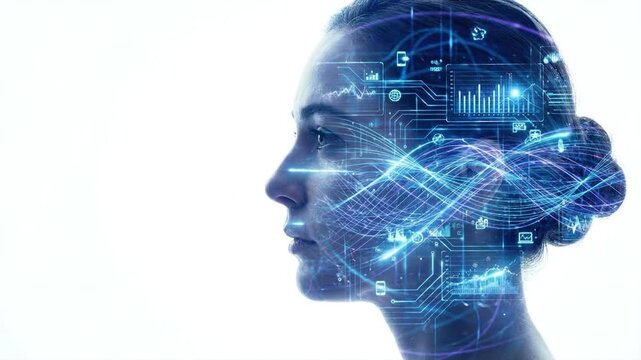 Digital Mind Connecting with Artificial Intelligence and Data Technology