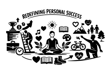 Redefining personal success with diverse life elements and achievements