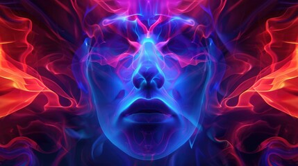 Abstract digital fractal art for album cover