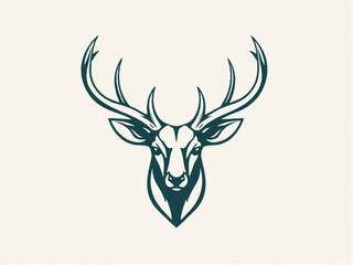 Deer logo design. Deer vector logo. 
