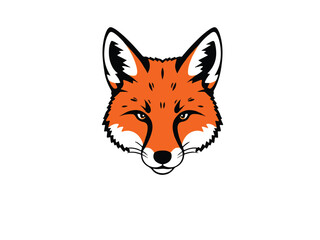 Fox head icon. Fox head silhouette. Fox head vector logo template concept illustration. Stylized fox logo.