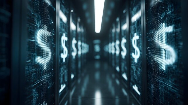 Digital servers display currency symbol - Powered by Adobe