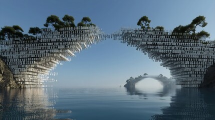 Digital bridge connecting nature and