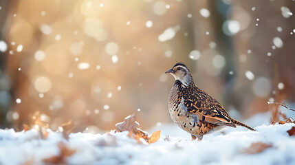 bird in the snow