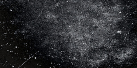 Obraz premium Black dark black grunge textured concrete stone wall, black and white rough vintage distress background, Black abstract background. Vintage effect. dark concrete floor or old grunge background,