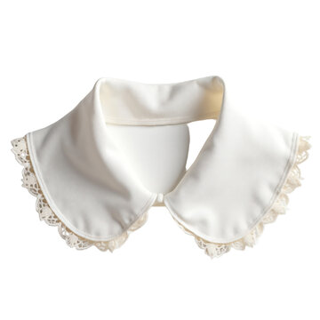 Detachable peter pan collar made of white lace